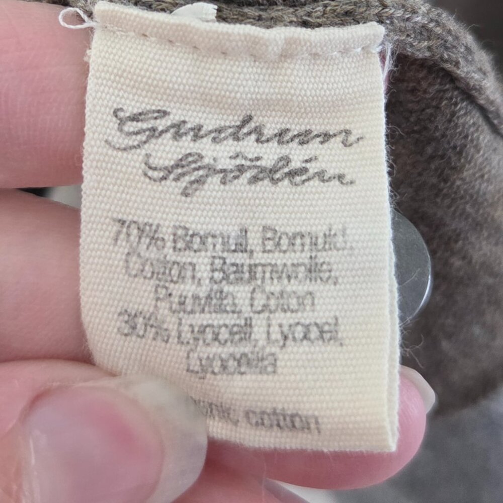 Gudrun Sjoden Solid Brown Button Down Cardigan Sw… - image 5